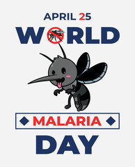 World Malariya day T-shirt design