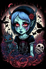 halloween vampire girl