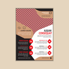 Corporate Business Flyer Template A4 Size with Bleed Vector design