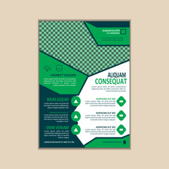 Corporate Business Flyer Template A4 Size with Bleed Vector design