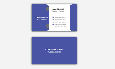 modern and clean professional business card template