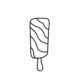 Ice Cream With Hand Drawn Or Doodle Style 