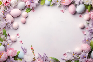 Naklejka na ściany i meble Soft and Whimsical Easter Frames | Generative AI