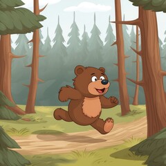 bear, animal, cartoon
