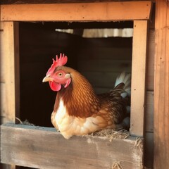 chicken in the garden