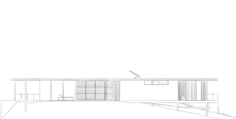 sketch of house