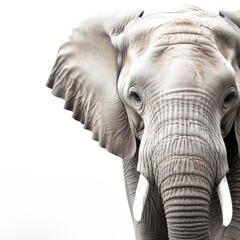Elephant on a White background
