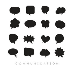 speech bubbles, communication concept, vector illustration