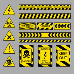 Caution signs