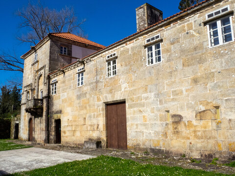 Pazo Torres do Allo (siglo XV). Es uno de los pazos m&aacute;s antiguos de Galicia. Zas, A Coru&ntilde;a, Espa&ntilde;a.