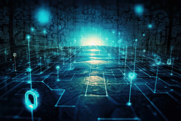 Obraz premium Advanced Technology for Intelligent Automation and Smart Manufacturing, Emerging Technologies for the Future of Industry and Business, generative AI