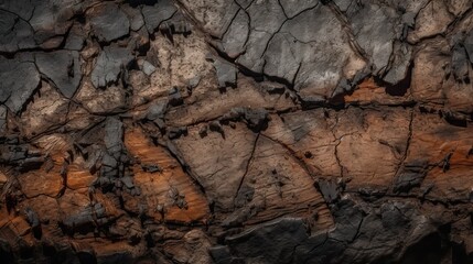 Background Texture Dark Chert Natural Surface Siliceous Sedimentary Rock Pattern Generative AI