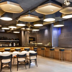 Fototapeta premium Bistro restaurant233, Generative AI