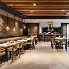 Obraz premium Bistro restaurant264, Generative AI