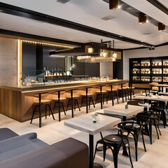 Obraz premium Bistro restaurant293, Generative AI