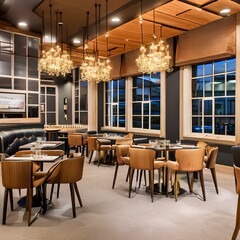 Fototapeta premium Bistro restaurant191, Generative AI