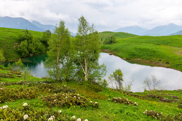 view of the mountain lake of love