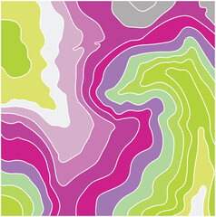 Abstract background of wavy embossed lines. The beauty of natural relief lines in multi-colored horizontals. Wavy pattern of stripes of different thicknesses. Intricate unusual kaleidoscope patterns. 