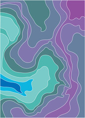 Abstract background of wavy embossed lines. The beauty of natural relief lines in multi-colored horizontals. Wavy pattern of stripes of different thicknesses. Intricate unusual kaleidoscope patterns. 