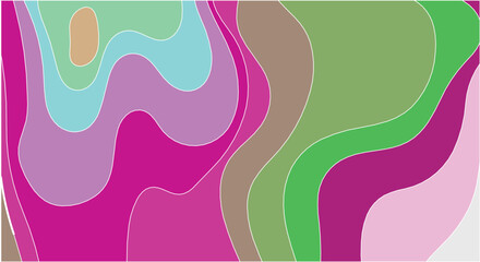 Abstract background of wavy embossed lines. The beauty of natural relief lines in multi-colored horizontals. Wavy pattern of stripes of different thicknesses. Intricate unusual kaleidoscope patterns. 