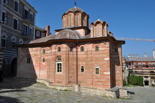 The Monastery of Vatopedi is a monastery built on Mount Athos
