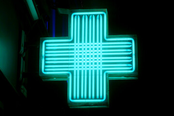 Pharmacy cross - Neon light