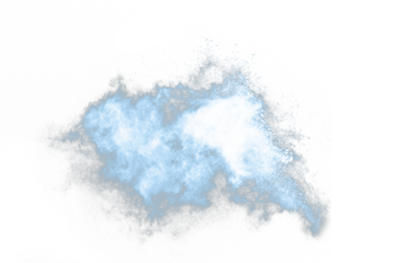 White powder explosion