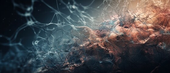 A digital painting of a brain with a light on it. Generative AI