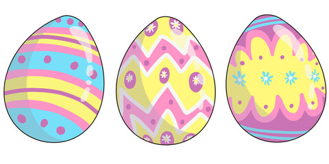 easter eggs set