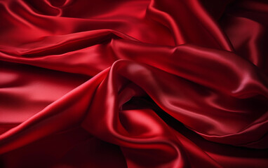 Obraz premium red satin background