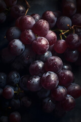 Bunch of grapes, cinematic lighting AI concept
