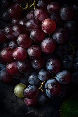 Bunch of grapes, cinematic lighting AI concept