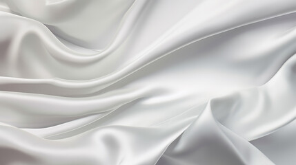 Plakat white silk satin. Bright luxury background for design. Generative AI.