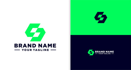 DS LOGO FUTURISTIC MODERN INVESTMENT EDITABLE