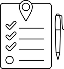 Check list plan Travel Trip Plan Tourism Transportation Line