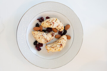 Biscotti almonds, and raisans