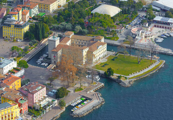 view from the mountain of the historical town