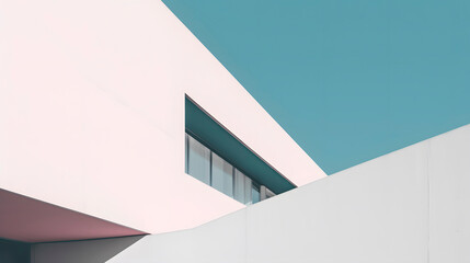 Abstarct architecture concept background. Minimalistic wallpaper.