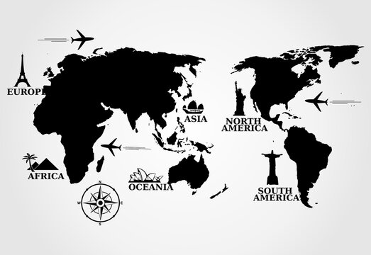 Planisferio mundial en vectores: Explorando nuestro planeta en alta resoluci&oacute;n