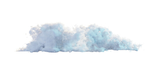 Big fluffy cloud. Realistic cumulus cloud, 3d render. Transparent background, PNG file