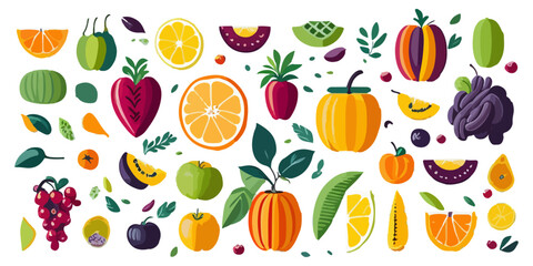 Mouth-Watering Fruit Salad Illustration Collection