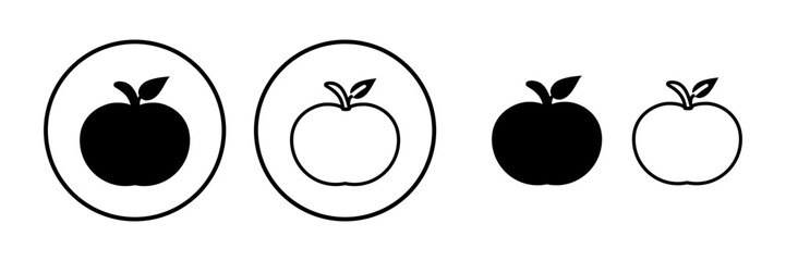 Apple icon vector. apple symbol