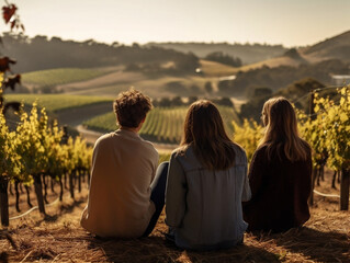 Three friends together