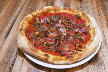 pizza arianata oignon tomate