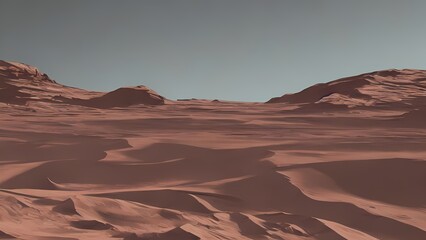 Fototapeta na wymiar Mars Landscape Wallpaper Background