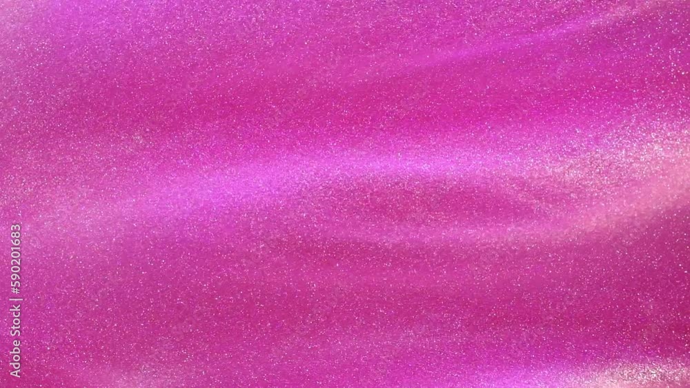 Canvas Prints white dust particles wavy motion in a pink liquid. abstract movement background. glowing particles o