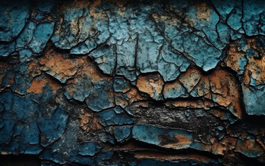 close up of an abstract blue brown texture background