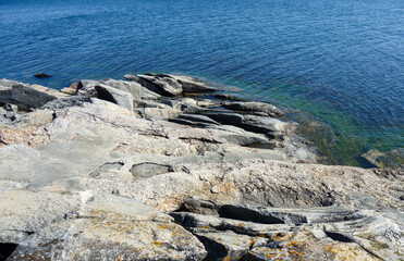 Beauty of a rocky island in archipelago in summer