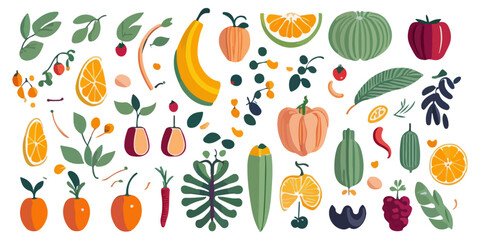 Large Collection of Fruit Illustrations in Vector Format