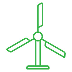 windmill. Renewable energy icon.